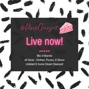 @PinkCheese7 is LIVE NOW! Notifications of live shows, like this listing!